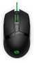 Фото #1 товара HP Pavilion Gaming Mouse 300 - Ambidextrous - Optical - USB Type-A - 5000 DPI - Black - Green