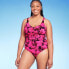 Фото #2 товара Women's UPF 50 Cinch-Front One Piece Swimsuit