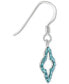 ფოტო #3 პროდუქტის Crystal Quatrefoil Drop Earrings in Sterling Silver, Created for Macy's