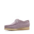 Clarks Wallabee 26173244 Womens Purple Oxfords & Lace Ups Casual Shoes