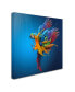 Sulaiman Almawash 'Flying Colours' Canvas Art - 14" x 14" x 2"