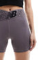 New Balance relentless legging shorts in charcoal