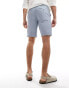 Фото #4 товара ONLY & SONS linen mix chino short in light blue melange