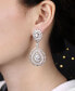 Silver-Tone Accent Big Disc Earrings