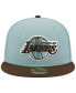 Фото #3 товара Men's Light Blue, Brown Los Angeles Lakers Two-Tone 59FIFTY Fitted Hat