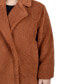 ფოტო #4 პროდუქტის Plus Size Long Sleeve Double Breasted Sherpa Jacket