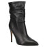 Фото #2 товара Nine West Jenn Stiletto Heels Slouch Pointed Toe Pull On Womens Black Dress Boo