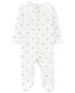 Baby Snail Print Zip-Up PurelySoft Sleep & Play Pajamas 3M