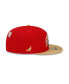 Men's X Staple Scarlet, Gold San Francisco 49ers Pigeon 59FIFTY Fitted Hat Scarlet, Gold, 7 1/8 - фото #6