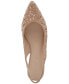 ფოტო #4 პროდუქტის Deviin-R Rhinestone Pointed-Toe Slingback Flats