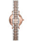 ფოტო #3 პროდუქტის Women's Two-Tone Stainless Steel Bracelet Watch 28mm