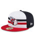 Фото #1 товара Men's White Cleveland Guardians 2024 Batting Practice 59FIFTY Fitted Hat