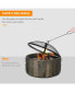 Фото #5 товара 18" Wood-Burning Fire Pit with Spark Cover & Poker