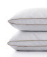 100% Cotton Medium Support Feather Down 2-Pack Pillow, Queen