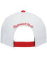 Фото #4 товара Men's White, Red Atlanta Hawks Hardwood Classics 50th Anniversary Snapback Hat