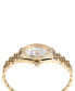 ფოტო #2 პროდუქტის Women's Date Superlative Gold Ion-Plated Bracelet Watch 34mm