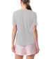ფოტო #5 პროდუქტის Women's 2-Pc. T-Shirt & Boxer Pajamas Set
