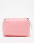 Tommy Jeans logo washbag in pink