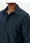 Uzun Kollu Gömlek Cep Detaylı Düğmeli Klasik Yaka