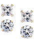 ფოტო #1 პროდუქტის Cubic Zirconia 2-Pc. Stud Earrings Set in 10k Gold