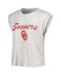 ფოტო #3 პროდუქტის Women's Cream Oklahoma Sooners Montana T-shirt and Shorts Sleep Set