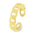 Фото #1 товара Stylish Gold Plated Open Ring RI082Y