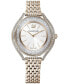 ფოტო #1 პროდუქტის Women's Swiss Crystalline Aura Gold-Tone Stainless Steel PVD Bracelet Watch 35mm