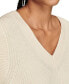 Фото #4 товара Women's V-Neck Extended-Shoulder Sweater Vest