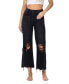Women's Super High Rise 90's Vintage-like Cropped Flare Jeans