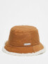 Фото #1 товара Columbia Unisex Winter Pass reversible sherpa lined bucket hat in tan