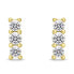 Fashion gold plated earrings with clear zircons EA605Y