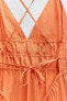 Фото #9 товара Платье свободного кроя с открытой спиной ZARA