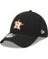 ფოტო #2 პროდუქტის Men's Black Houston Astros Logo 39THIRTY Flex Hat