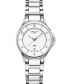 ფოტო #1 პროდუქტის Women's Swiss DS-6 White Ceramic & Stainless Steel Bracelet Watch 35mm