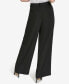 ფოტო #2 პროდუქტის Women's Mid-Rise Pleat-Front Wide-Leg Pants