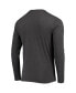 ფოტო #4 პროდუქტის Men's Navy, Heathered Charcoal Distressed Cal Bears Meter Long Sleeve T-shirt and Pants Sleep Set