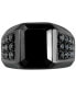 ფოტო #2 პროდუქტის EFFY® Men's Onyx & Black Spinel Ring in Black PVD over Sterling Silver