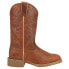 Фото #1 товара Сапоги женские Каубойские на широкую ножку Justin Boots Halter Water Buffalo коричневые 11 дюймов