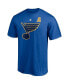 Men's Keith Tkachuk Blue St. Louis Blues Authentic Stack Retired Player NickName and Number T-shirt Синий, S - фото #3