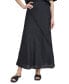 Women's Pull-On Fringe-Trim Linen Skirt