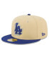 Men's Cream, Royal Los Angeles Dodgers Illusion 59FIFTY Fitted Hat