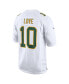 Фото #2 товара Men's Jordan Love White Green Bay Packers Fashion Game Jersey