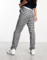 Фото #4 товара Monki mix and match tapered tailored trousers in check