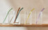 Coloured borosilicate glass straw pack (pack of 6)