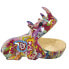 Decorative Figure Alexandra House Living Multicolour Plastic Rhinoceros Graffiti 17 x 26 x 19 cm Bowl