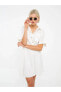 LCW Vision Düz Kısa Kollu Kadın Gömlek Elbise