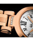 ფოტო #3 პროდუქტის Ladies Quartz Date Watch with Rose Gold Tone Stainless Steel Case on Rose Gold Tone Stainless Steel Bracelet, Silver DIAMOND Dial
