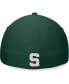 Фото #2 товара Головной убор Top of the World мужской Зеленый Michigan State Spartans Deluxe Flex Hat