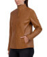 ფოტო #5 პროდუქტის Womens Leather Coat