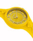 ფოტო #3 პროდუქტის Women's 2 Hand Quartz Fire Island Yellow Silicone Watch, 39mm